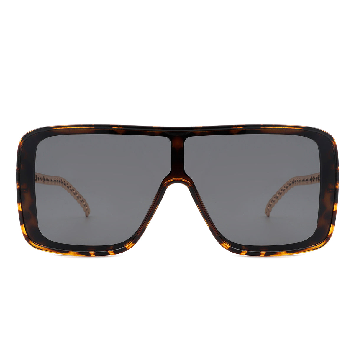 Tortoise Shell Square Sunglasses – Unisex Retro Style, UV Protection Tortoiseshell Square Sunglasses #1143225 | Zenni Optical main image 2