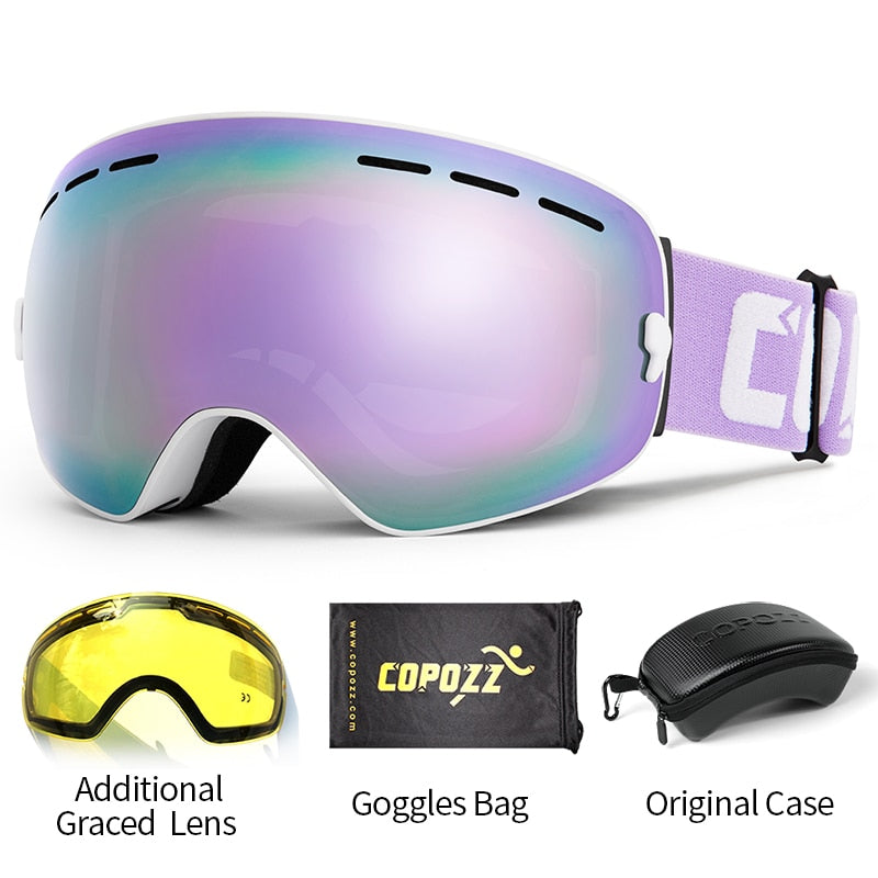 Courchevel UV400 Anti-fog Snow Goggles for Skiing
